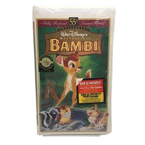 Bambi Walt Disney Masterpiece Collection 55th Clamshell THX VHS 9505 Sealed